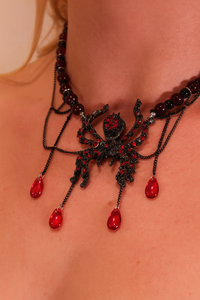 Goth Style Spider Necklace