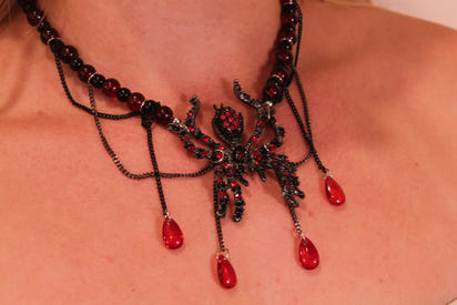 Goth Style Spider Necklace