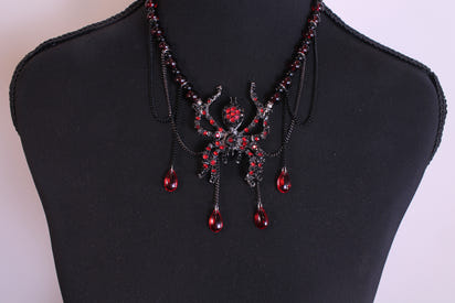 Goth Style Spider Necklace