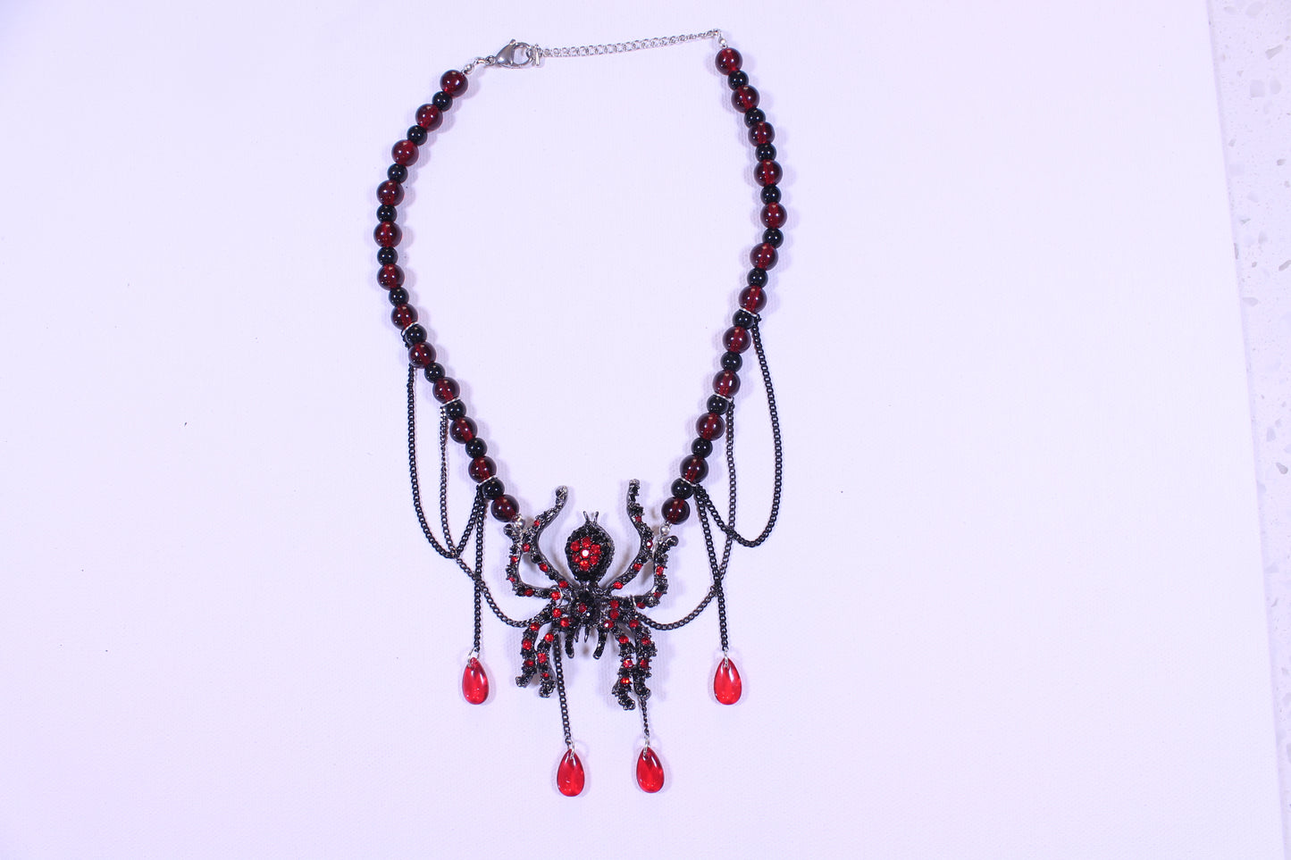 Goth Style Spider Necklace